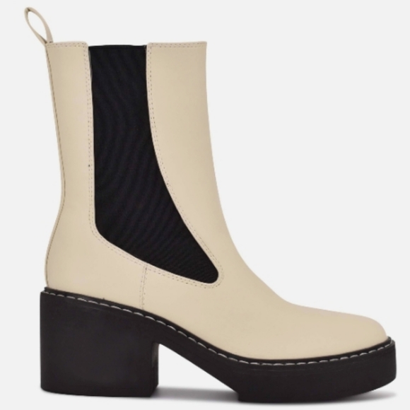 Nine West Shoes - NINE WEST PLATFORM CHELSEA Doleas Boots, Size 10/11